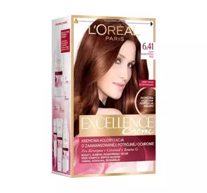 LOREAL EXCELLENCE CREME 6.41 ЯНТАРНО КОРИЧНЕВЫЙ 