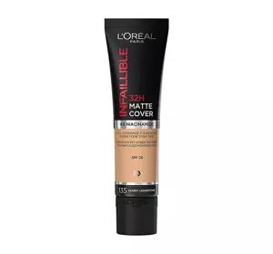 LOREAL PARIS INFAILLIBLE 24H MATTE COVER СТОЙКОЕ МАТИРУЮЩЕЕ ТОНАЛЬНОЕ СРЕДСТВО 135 RADIANT VANILLA 30МЛ