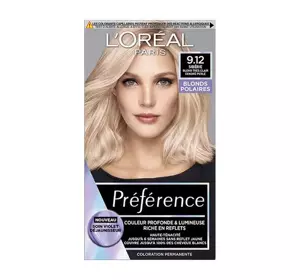 LOREAL PREFERENCE COOL BLONDES КРАСКА ДЛЯ ВОЛОС 9.12 SIBERIA ОЧЕНЬ СВЕТЛЫЙ ПЕПЕЛЬНЫЙ БЕЖЕВЫЙ БЛОНД