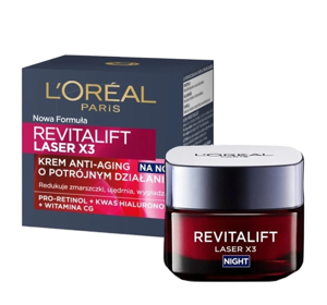 LOREAL REVITALIFT LASER X3 ANTI AGE КРЕМ 40+ НА НОЧЬ 50МЛ