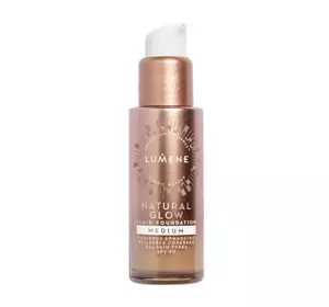 LUMENE NATURAL GLOW FLUID FOUNDATION ТОНАЛЬНОЕ СРЕДСТВО ДЛЯ ЛИЦА MEDIUM 30МЛ