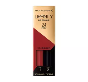 MAX FACTOR LIPFINITY ПОМАДА 115 CONFIDENT 2,3МЛ+ 1,9Г