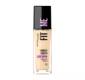 MAYBELLINE FIT ME LUMINOUS + SMOOTH ТОНАЛЬНОЕ СРЕДСТВО 110 PORCELAIN 30МЛ