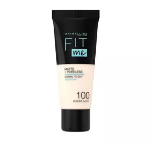 MAYBELLINE FIT ME МАТИРУЮЩЕЕ ТОНАЛЬНОЕ СРЕДСТВО 100 WARM IVORY 30МЛ