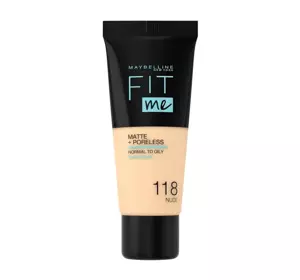 MAYBELLINE FIT ME МАТИРУЮЩЕЕ ТОНАЛЬНОЕ СРЕДСТВО 118 NUDE