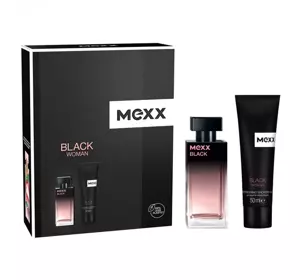 MEXX BLACK WOMAN ТУАЛЕТНАЯ ВОДА 30МЛ + ГЕЛЬ 50МЛ