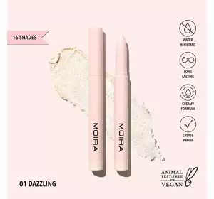 MOIRA AT GLANCE БЛЕСТЯЩИЕ ТЕНИ ДЛЯ ВЕК 01 DAZZLING 1,5Г