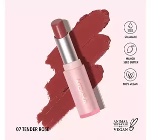 MOIRA SIGNATURE КРЕМОВАЯ ПОМАДА ДЛЯ ГУБ 07 TENDER ROSE 3,2Г