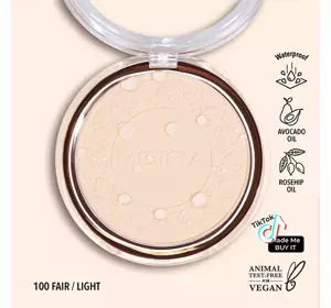 MOIRA SOFT FOCUS ВОДОСТОЙКАЯ ФИКСИРУЮЩАЯ ПУДРА ДЛЯ ЛИЦА 100 FAIR/LIGHT 11,5Г