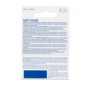 NIVEA ГУБНАЯ ПОМАДА ДЛЯ УХОДА SOFT ROSE 5,5МЛ