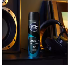 NIVEA MEN DEEP BLACK CARBON BEAT АНТИПЕРСПИРАНТ-СПРЕЙ 150МЛ