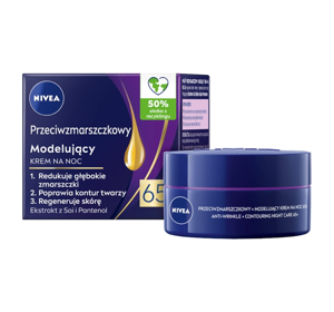 NIVEA НОЧНОЙ КРЕМ ПРОТИВ МОРЩИН ДЛЯ ЛИФТИНГА 65+ 50 МЛ