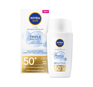 NIVEA SUN TRIPLE PROTECT СОЛНЦЕЗАЩИТНЫЙ ФЛЮИД ДЛЯ ЛИЦА SPF50+ 40МЛ