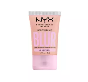 NYX PROFESSIONAL BARE WITH ME BLUR TINT FOUNDATION ОСВЕТЛЯЮЩИЙ ТОНАЛЬНЫЙ КРЕМ 03 LIGHT IVORY 30МЛ