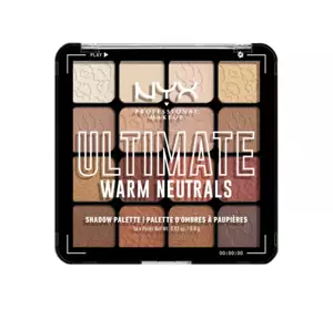 NYX PROFESSIONAL MAKEUP ULTIMATE ПАЛИТРА ТЕНЕЙ ДЛЯ ВЕК WARM NEUTRALS 12,8Г