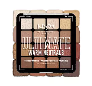 NYX PROFESSIONAL MAKEUP ULTIMATE ПАЛИТРА ТЕНЕЙ ДЛЯ ВЕК WARM NEUTRALS 12,8Г