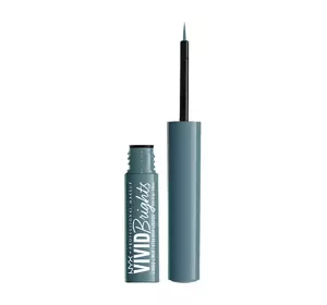 NYX PROFESSIONAL MAKEUP VIVID BRIGHTS ЖИДКАЯ ПОДВОДКА ДЛЯ ГЛАЗ 01 CYAN SIMP 2МЛ