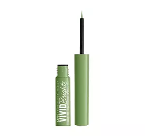 NYX PROFESSIONAL MAKEUP VIVID BRIGHTS ЖИДКАЯ ПОДВОДКА ДЛЯ ГЛАЗ 02 GHOSTED GREEN 2МЛ