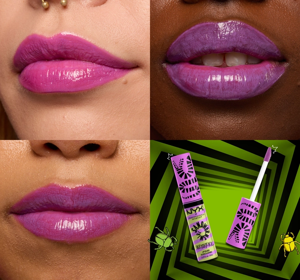 NYX Professional Make Up x Beetlejuice Sandworm Swirl блеск для губ 02 Green + Purple 10мл