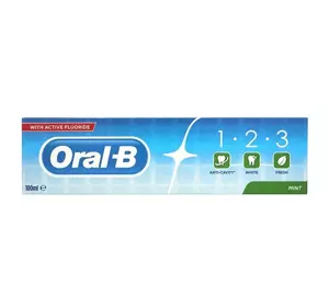 ORAL B 1-2-3 ЗУБНАЯ ПАСТА MINT 100МЛ