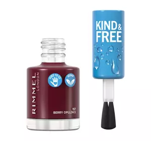 RIMMEL KIND & FREE ВЕГАНСКИЙ ЛАК ДЛЯ НОГТЕЙ 157 BERRY OPULENCE 8МЛ