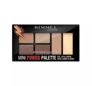 RIMMEL MINI POWER МНОГОФУНКЦИОНАЛЬНАЯ ПАЛЕТКА ДЛЯ ГЛАЗ, ГУБ И ЩЕК 001 FEARLESS 6,8Г