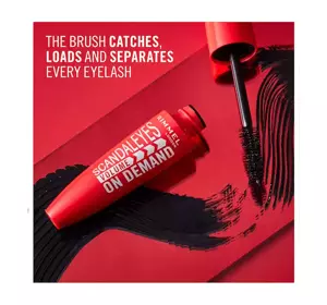 RIMMEL SCANDALEYES VOLUME ON DEMAND ВОДОСТОЙКАЯ ТУШЬ ДЛЯ РЕСНИЦ 001 BLACK 12МЛ