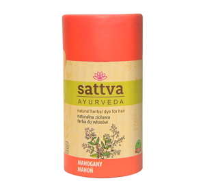 SATTVA AYURVEDA HENNA НАТУРАЛЬНАЯ ТРАВЯНАЯ КРАСКА НА ОСНОВЕ ХНЫ MAHOGANY 150Г