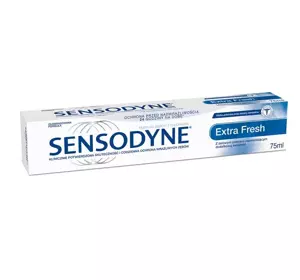 SENSODYNE EXTRA FRESH ЗУБНАЯ ПАСТА С ГЕЛЕВОЙ ПОЛОСКОЙ ДЛЯ ДОПОЛНИТЕЛЬНОЙ СВЕЖЕСТИ 75МЛ