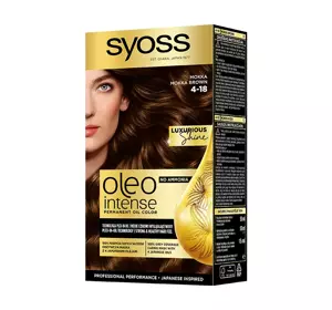 SYOSS OLEO INTENSE КРАСКА ДЛЯ ВОЛОС БЕЗ АММИАКА 4-18 MOKKA BROWN