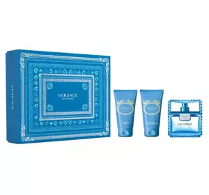 VERSACE MAN EAU FRAICHE НАБОР ТУАЛЕТНА ВОДА СПРЕЙ 50МЛ + БАЛЬЗАМ + ГЕЛЬ