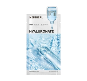 Mediheal Hyaluronate глибоко зволожуюча тканинна маска для обличчя 24 мл