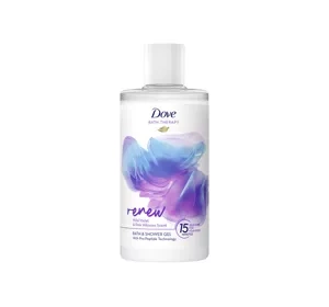 DOVE BATH THERAPY RENEW ГЕЛЬ ДЛЯ ДУШУ ТА ВАННИ WILD VIOLET & PINK HIBISCUS 400МЛ