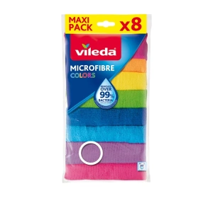 Vileda Microfibre Colors серветка з мікрофібри 8 штук