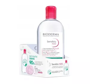 Bioderma Sensibio H2O міцелярний засіб для чутливої ​​шкіри 500мл + багаторазові косметичні диски