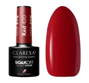 CLARESA SOAK OFF ГЕЛЬ-ЛАК RED 420 5МЛ