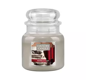 COUNTRY CANDLE АРОМАТИЧНА СВІЧКА MEDIUM WARM AND FUZZY 453Г