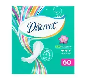 DISCREET DEO WATERLILY MULTIFORM ГІГІЄНІЧНІ ПРОКЛАДКИ 60 ШТ