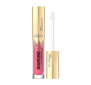 EVELINE DIAMOND GLOW LIP LUMINIZER БЛИСК ДЛЯ ГУБ З ГІАЛУРОНОВОЮ КИСЛОТОЮ 09 PEACH DREAM 4,5МЛ