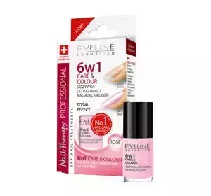 EVELINE NAIL THERAPY 6В1 CARE&COLOUR SALON EFFECT КОНДИЦІОНЕР ДЛЯ НІГТІВ З КОЛЬОРОМ ROSE 5МЛ