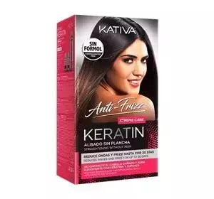 KATIVA ANTI-FRIZZ KERATIN XTREME CARE НАБІР ДЛЯ КЕРАТИНОВОГО ВИПРЯМЛЕННЯ ВОЛОССЯ 210МЛ