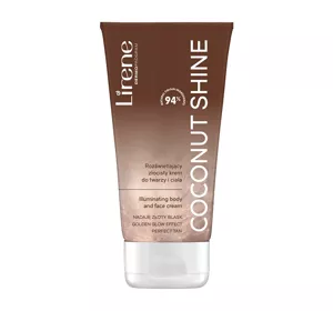 LIRENE COCONUT SHINE ОСВІТЛЮЮЧИЙ КРЕМ ДЛЯ ОБЛИЧЧЯ ТА ТІЛА 150МЛ