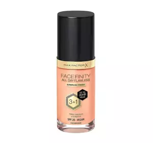 MAX FACTOR FACEFINITY ALL DAY FLAWLESS 3IN1 ВЕГАНСЬКИЙ ТОНАЛЬНИЙ ЗАСІБ C80 BRONZE 30МЛ