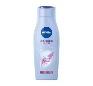 NIVEA DIAMOND GLOSS PH BALANCE ПОМ'ЯКШУВАЛЬНИЙ ШАМПУНЬ З ДІАМАНТОВИМ ПИЛОМ 400МЛ