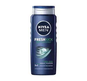 NIVEA MEN FRESH KICK ГЕЛЬ ДЛЯ МИТТЯ ТІЛА, ОБЛИЧЧЯ І ВОЛОССЯ 250МЛ