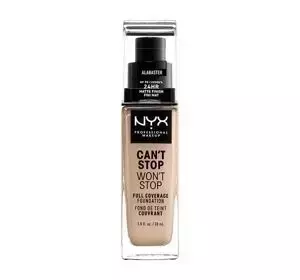 NYX PROFESSIONAL MAKEUP CAN'T STOP WON'T STOP КРИЮЧИЙ ТОНАЛЬНИЙ ЗАСІБ 02 ALABASTER 30МЛ