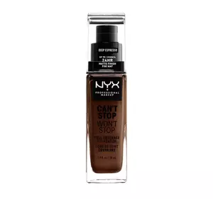 NYX PROFESSIONAL MAKEUP CAN'T STOP WON'T STOP КРИЮЧИЙ ТОНАЛЬНИЙ ЗАСІБ 24 DEEP ESPRESSO 30МЛ