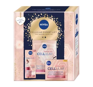 Nivea Cellular Expert Lift набір косметики для догляду за обличчям сироватка + крем з SPF30 + маска