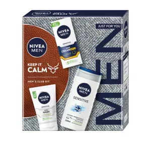 Nivea Men набір косметики для чоловіків крем SPF15 + гель для вмивання + гель для душу 3 в 1