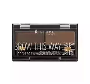 RIMMEL BROW THIS WAY НАБІР ДЛЯ СТИЛІЗАЦІЇ БРІВ 003 DARK BROWN 1,1Г